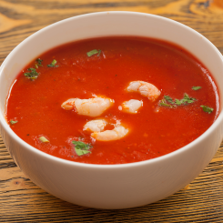 Featured image for “Доматена супа със скариди”