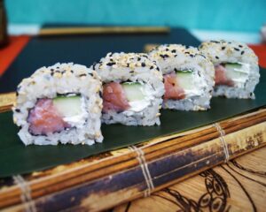 Featured image for “Филаделфия пушена сьомга 4 бр”