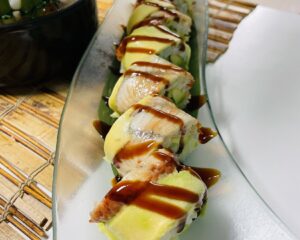 Featured image for “Запърлен дракон рол 8 бр”